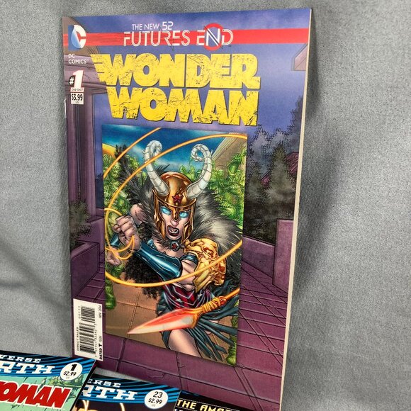 Wonder Woman DC Rebirth Comic Book Lot of 9 Asst Issues 2016 + 3D Lenticular - Picture 3 of 5